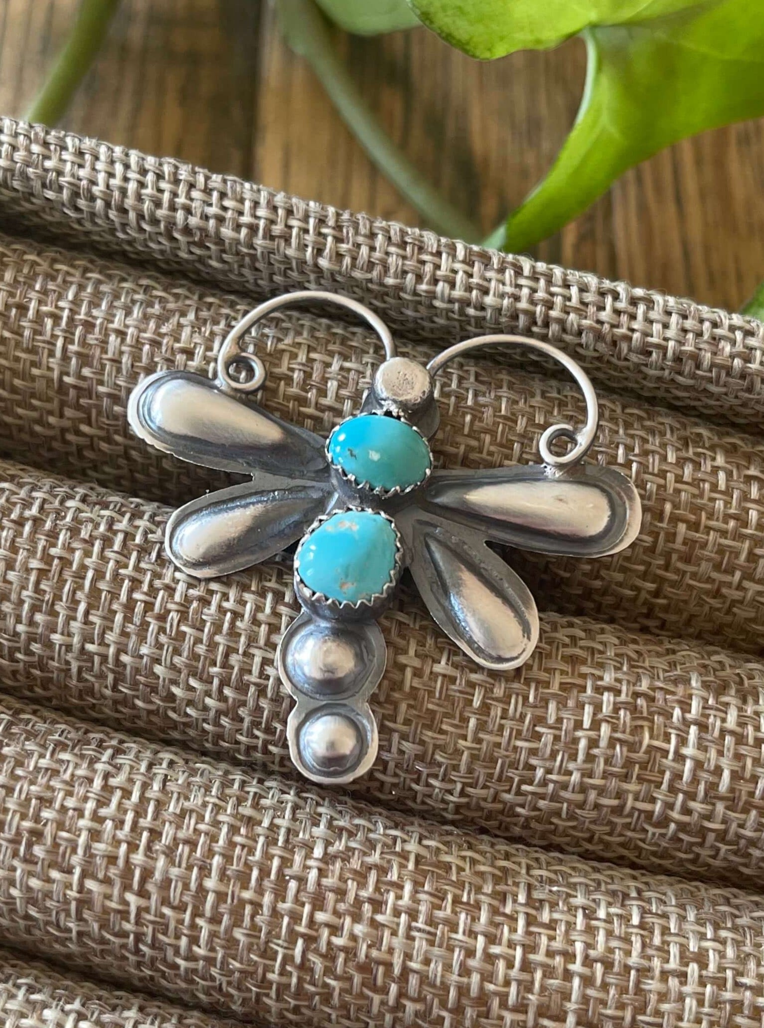 The Turquoise Dragonfly Ring-Rings-Calli Co., Turquoise and Silver Jewelry, Native American Handmade, Zuni Tribe, Navajo Tribe, Brock Texas