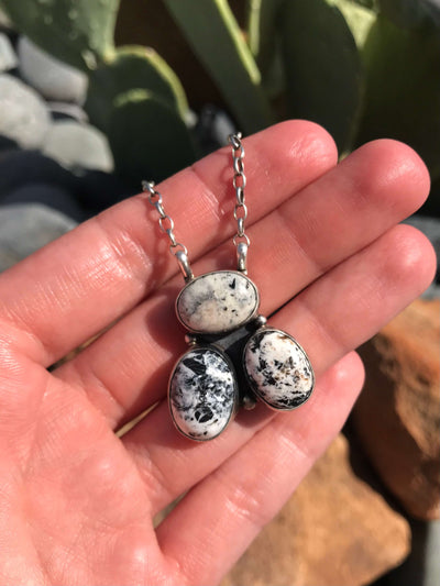 The Tempe Necklace, 21-Necklaces-Calli Co., Turquoise and Silver Jewelry, Native American Handmade, Zuni Tribe, Navajo Tribe, Brock Texas