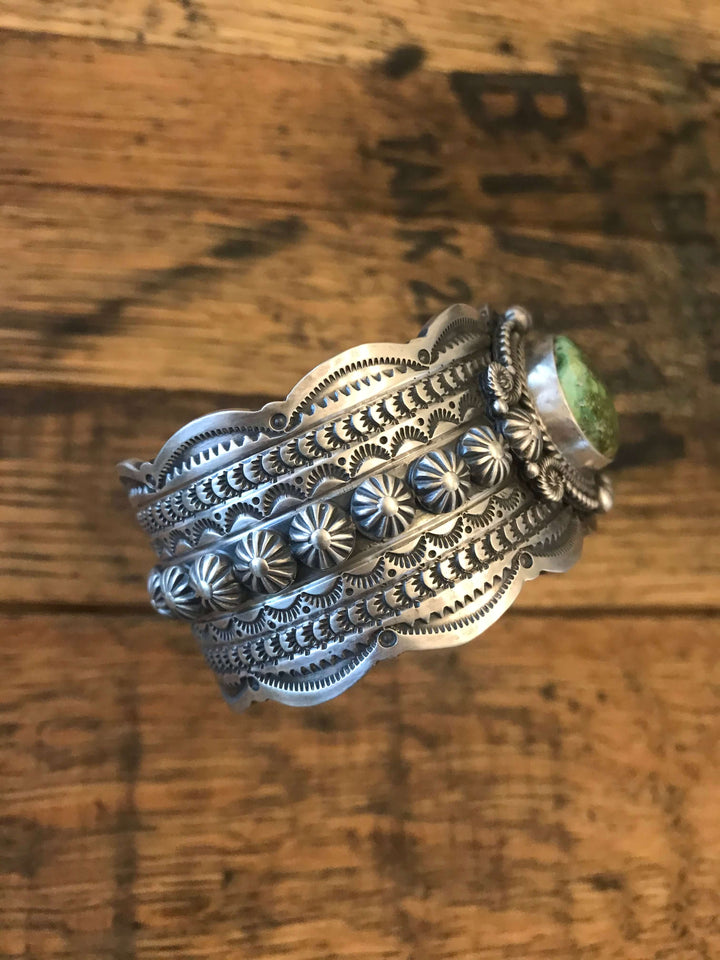 The Mascotte Sonoran Gold Cuff-Bracelets & Cuffs-Calli Co., Turquoise and Silver Jewelry, Native American Handmade, Zuni Tribe, Navajo Tribe, Brock Texas