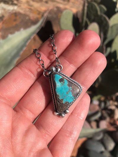 The Ashton Necklace, 6-Necklaces-Calli Co., Turquoise and Silver Jewelry, Native American Handmade, Zuni Tribe, Navajo Tribe, Brock Texas