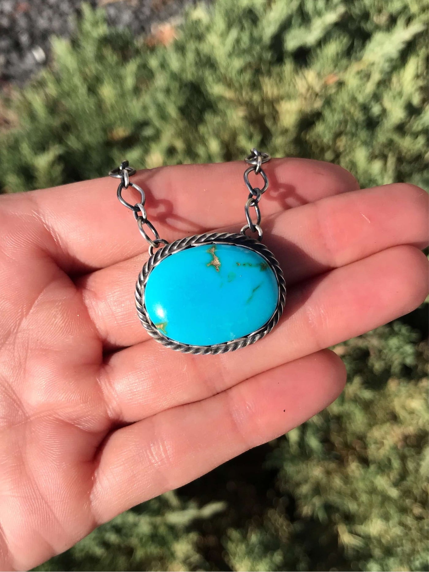The Ranger Necklace, 55-Necklaces-Calli Co., Turquoise and Silver Jewelry, Native American Handmade, Zuni Tribe, Navajo Tribe, Brock Texas