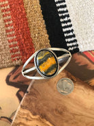 The Orogrande Bumblebee Cuff-Bracelets & Cuffs-Calli Co., Turquoise and Silver Jewelry, Native American Handmade, Zuni Tribe, Navajo Tribe, Brock Texas