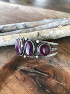 The Mercer Purple Spiny Cuff-Bracelets & Cuffs-Calli Co., Turquoise and Silver Jewelry, Native American Handmade, Zuni Tribe, Navajo Tribe, Brock Texas