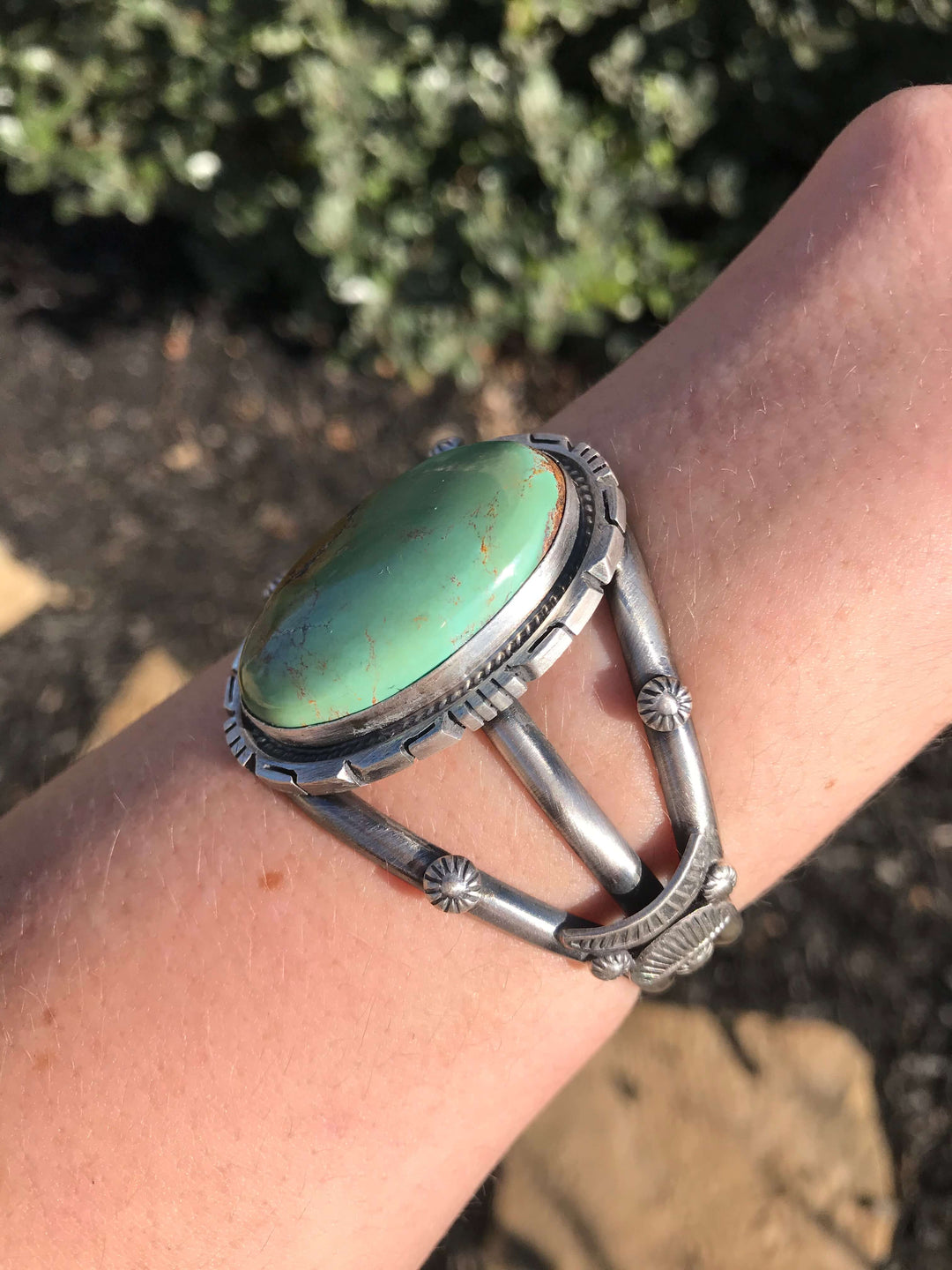 The Walker Royston Turquoise Cuff-Bracelets & Cuffs-Calli Co., Turquoise and Silver Jewelry, Native American Handmade, Zuni Tribe, Navajo Tribe, Brock Texas