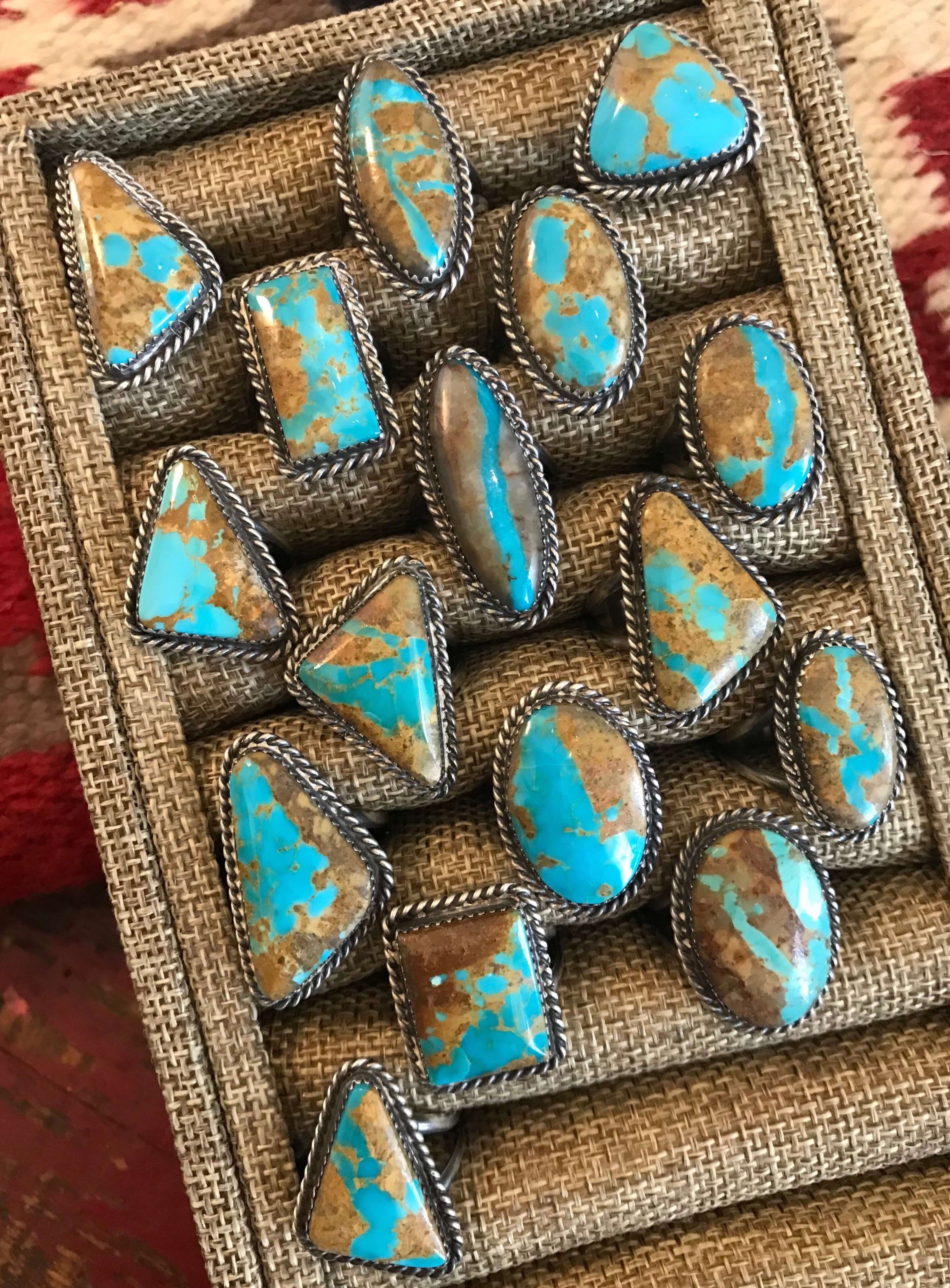 The Maramec Rings-Rings-Calli Co., Turquoise and Silver Jewelry, Native American Handmade, Zuni Tribe, Navajo Tribe, Brock Texas