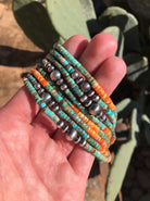 The Guffey Turquoise & Spiny Necklace-Necklaces-Calli Co., Turquoise and Silver Jewelry, Native American Handmade, Zuni Tribe, Navajo Tribe, Brock Texas