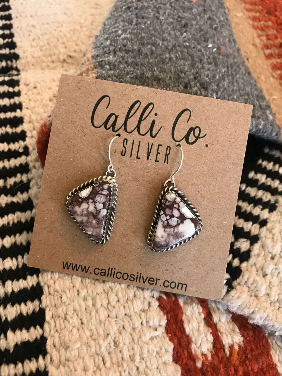 The Wild Horse Earrings, 13-Earrings-Calli Co., Turquoise and Silver Jewelry, Native American Handmade, Zuni Tribe, Navajo Tribe, Brock Texas