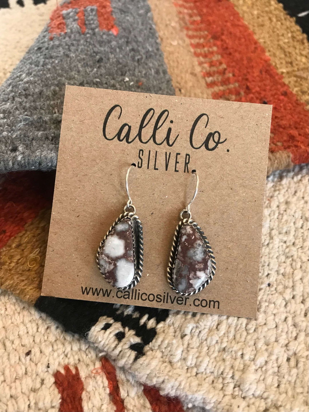 The Wild Horse Earrings, 20-Earrings-Calli Co., Turquoise and Silver Jewelry, Native American Handmade, Zuni Tribe, Navajo Tribe, Brock Texas