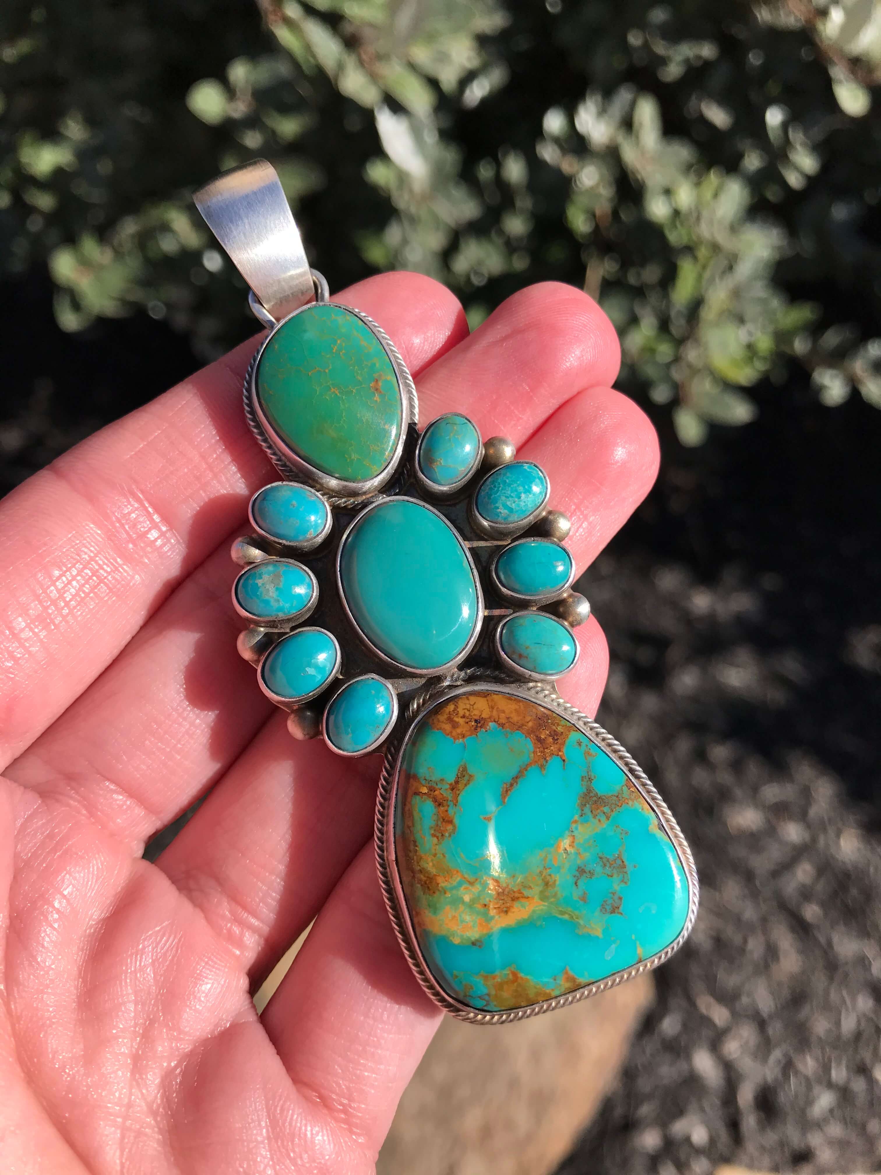 Royston Pendant - Native American Turquoise Jewelry - Dakota Sky Stone