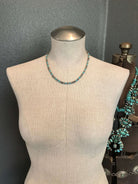 The Badlands Necklace in Blue Turquoise, 20"-Necklaces-Calli Co., Turquoise and Silver Jewelry, Native American Handmade, Zuni Tribe, Navajo Tribe, Brock Texas