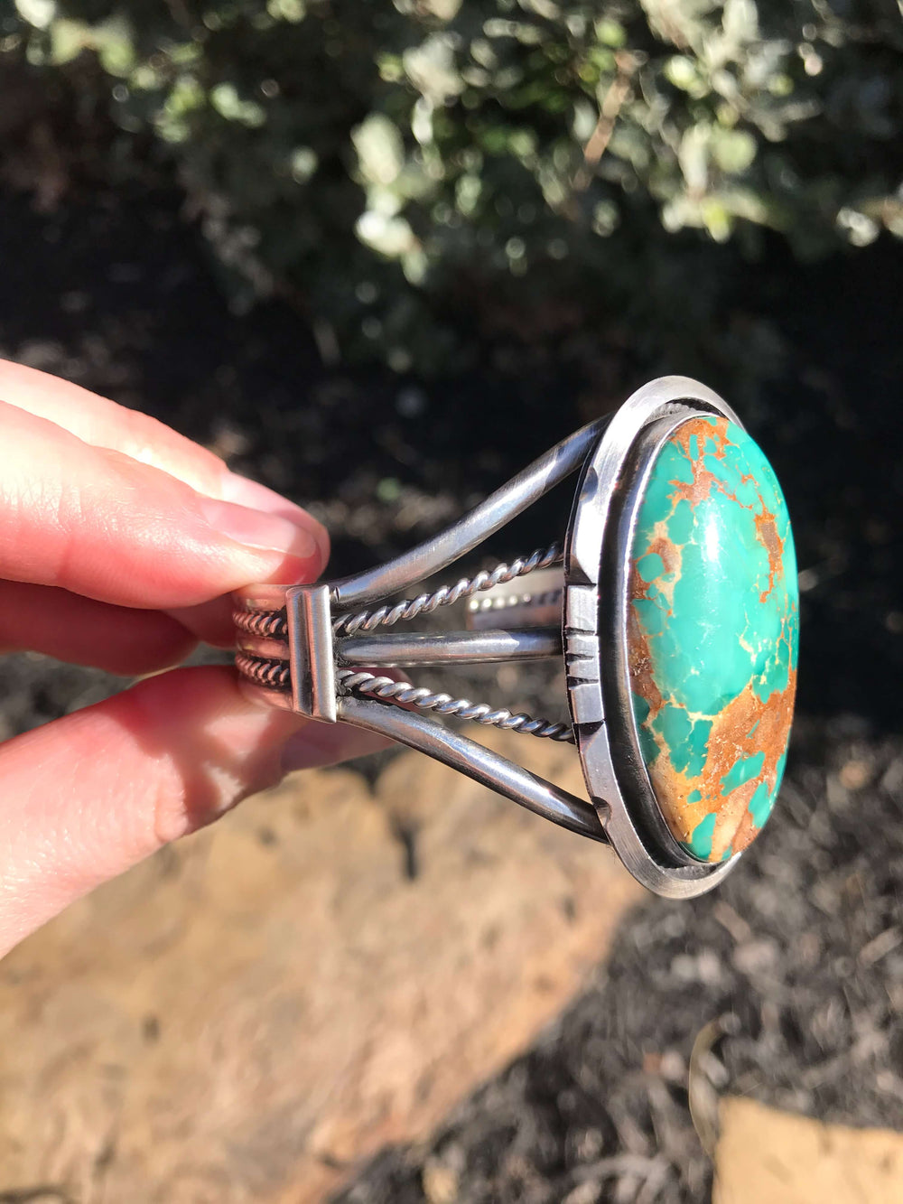 The Willett Royston Turquoise Cuff-Bracelets & Cuffs-Calli Co., Turquoise and Silver Jewelry, Native American Handmade, Zuni Tribe, Navajo Tribe, Brock Texas