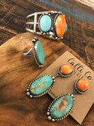 The Wynn Royston and Spiny Squash Blossom Set-Necklaces-Calli Co., Turquoise and Silver Jewelry, Native American Handmade, Zuni Tribe, Navajo Tribe, Brock Texas