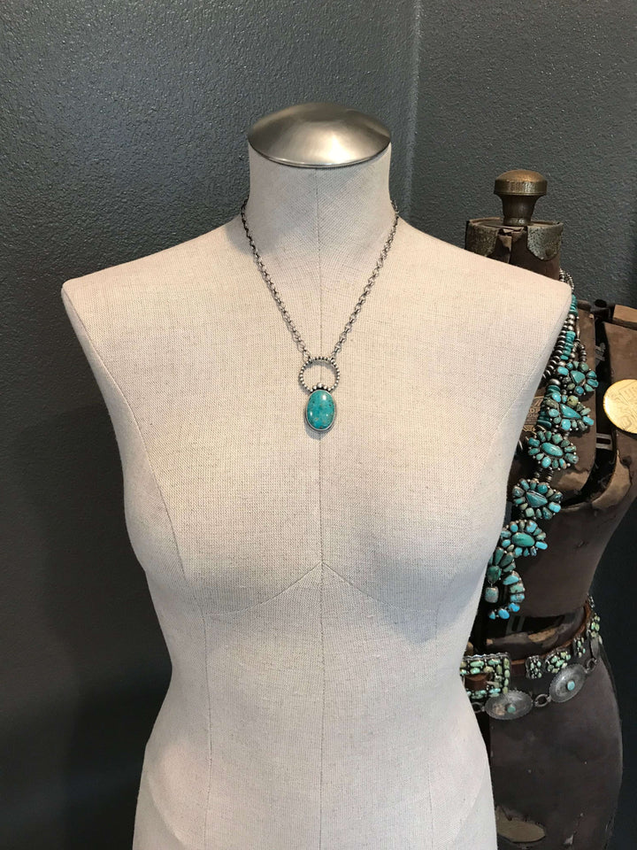 The Bombshell Necklace, 7-Necklaces-Calli Co., Turquoise and Silver Jewelry, Native American Handmade, Zuni Tribe, Navajo Tribe, Brock Texas