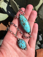 The Ace Lariat Necklace, 4-Necklaces-Calli Co., Turquoise and Silver Jewelry, Native American Handmade, Zuni Tribe, Navajo Tribe, Brock Texas