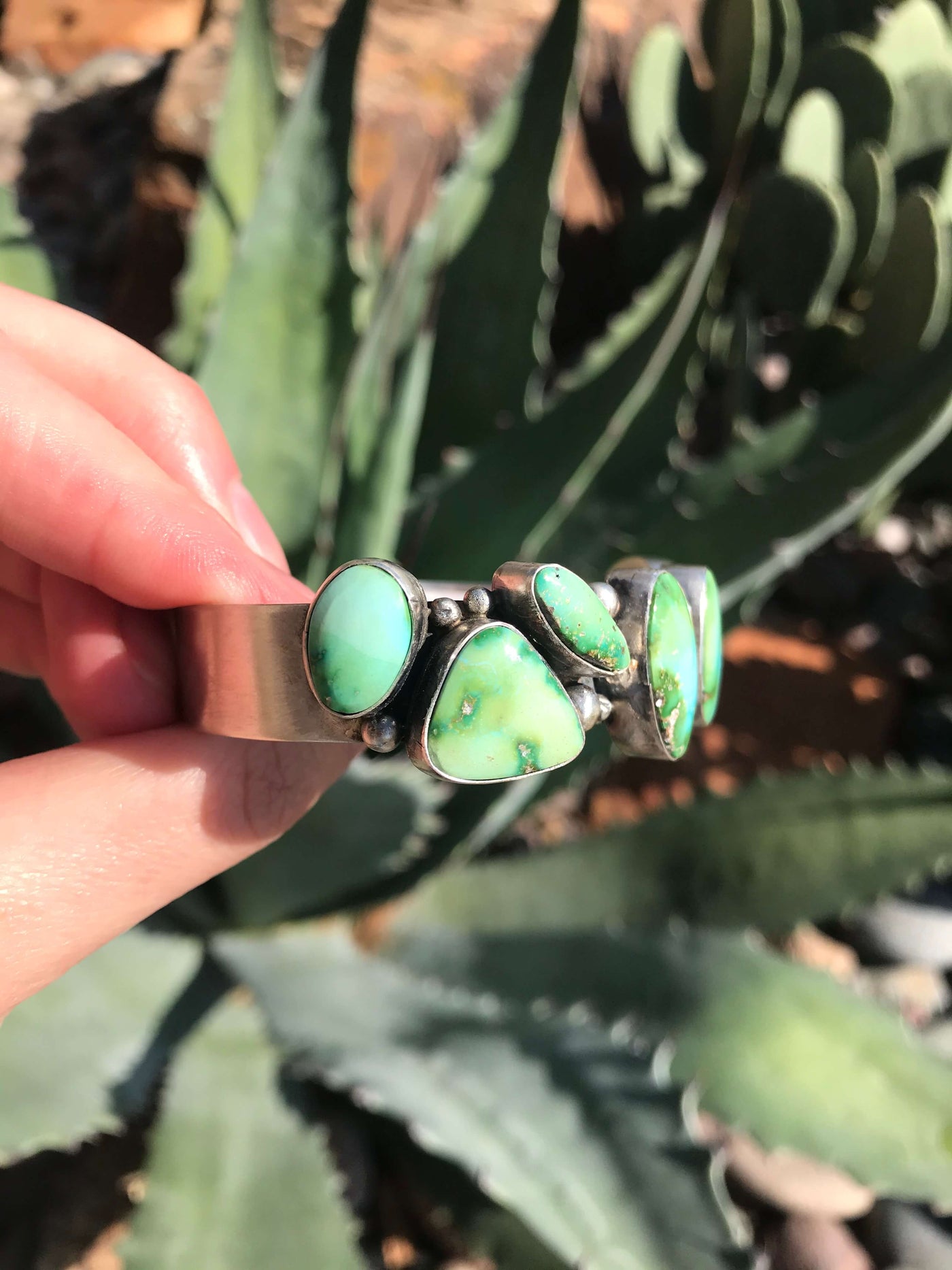 The Orleans Turquoise Cuff-Bracelets & Cuffs-Calli Co., Turquoise and Silver Jewelry, Native American Handmade, Zuni Tribe, Navajo Tribe, Brock Texas