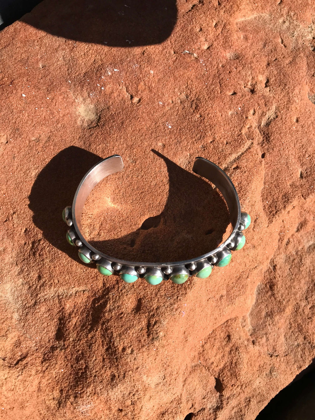 The Wichita Row Cuff, 4-Bracelets & Cuffs-Calli Co., Turquoise and Silver Jewelry, Native American Handmade, Zuni Tribe, Navajo Tribe, Brock Texas