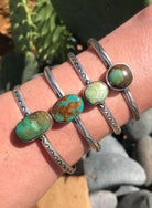 The Metamora Turquoise Cuffs-Bracelets & Cuffs-Calli Co., Turquoise and Silver Jewelry, Native American Handmade, Zuni Tribe, Navajo Tribe, Brock Texas