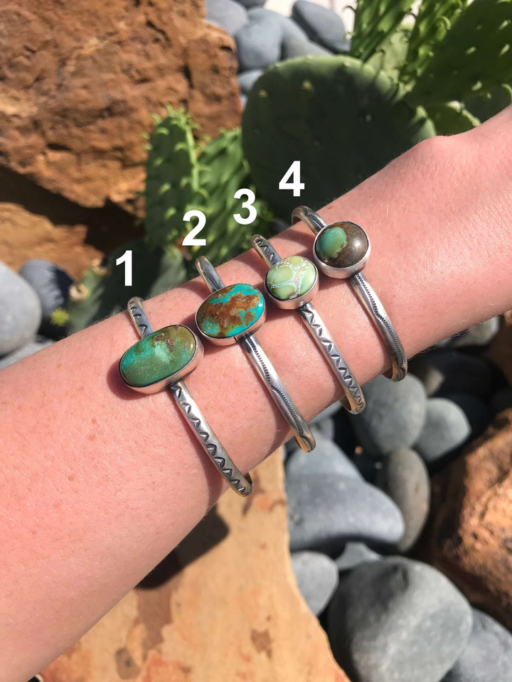 The Metamora Turquoise Cuffs-Bracelets & Cuffs-Calli Co., Turquoise and Silver Jewelry, Native American Handmade, Zuni Tribe, Navajo Tribe, Brock Texas