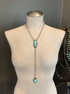 The Ace Lariat Necklace, 6-Necklaces-Calli Co., Turquoise and Silver Jewelry, Native American Handmade, Zuni Tribe, Navajo Tribe, Brock Texas