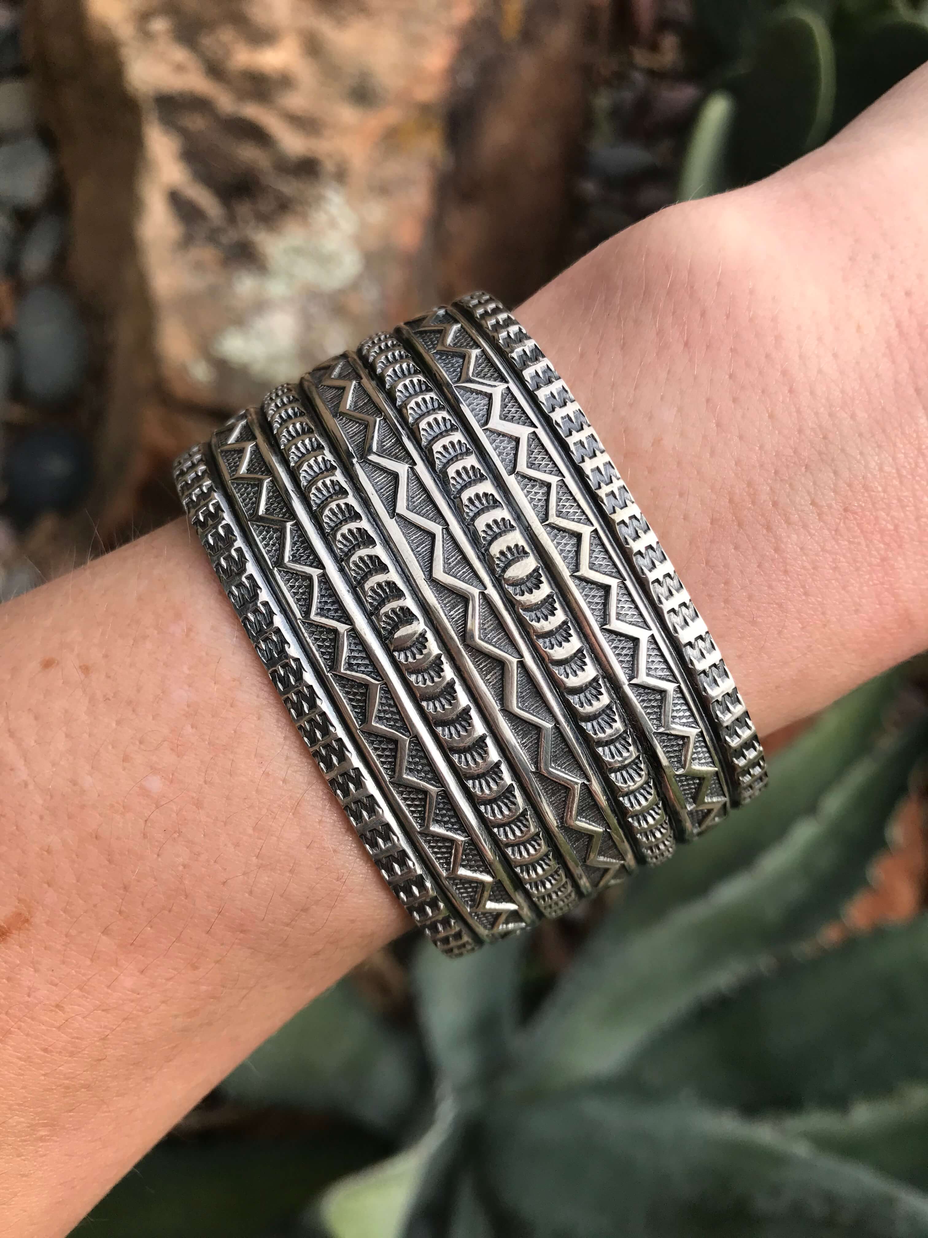 The Sunshine Reeves Cuff, 2-Bracelets & Cuffs-Calli Co., Turquoise and Silver Jewelry, Native American Handmade, Zuni Tribe, Navajo Tribe, Brock Texas