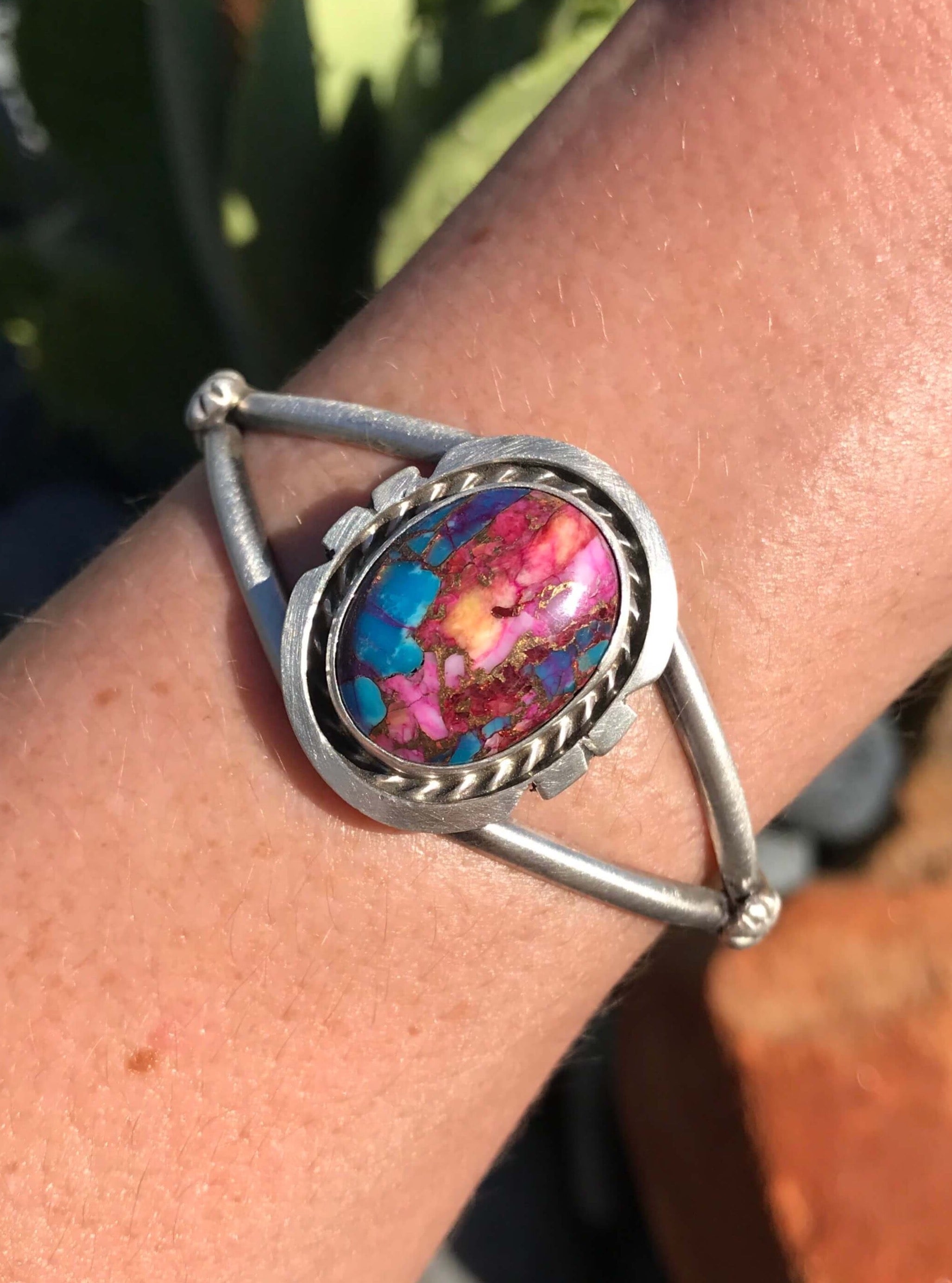 The Zuri Cuff, 1-Bracelets & Cuffs-Calli Co., Turquoise and Silver Jewelry, Native American Handmade, Zuni Tribe, Navajo Tribe, Brock Texas