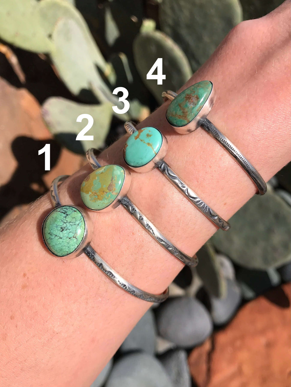 The Kinlee Cuffs-Bracelets & Cuffs-Calli Co., Turquoise and Silver Jewelry, Native American Handmade, Zuni Tribe, Navajo Tribe, Brock Texas