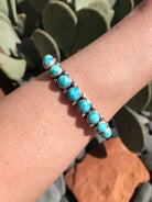 The Enchanted Rock Cuff, 5-Bracelets & Cuffs-Calli Co., Turquoise and Silver Jewelry, Native American Handmade, Zuni Tribe, Navajo Tribe, Brock Texas