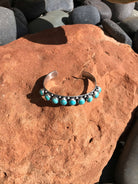 The Enchanted Rock Cuff, 5-Bracelets & Cuffs-Calli Co., Turquoise and Silver Jewelry, Native American Handmade, Zuni Tribe, Navajo Tribe, Brock Texas