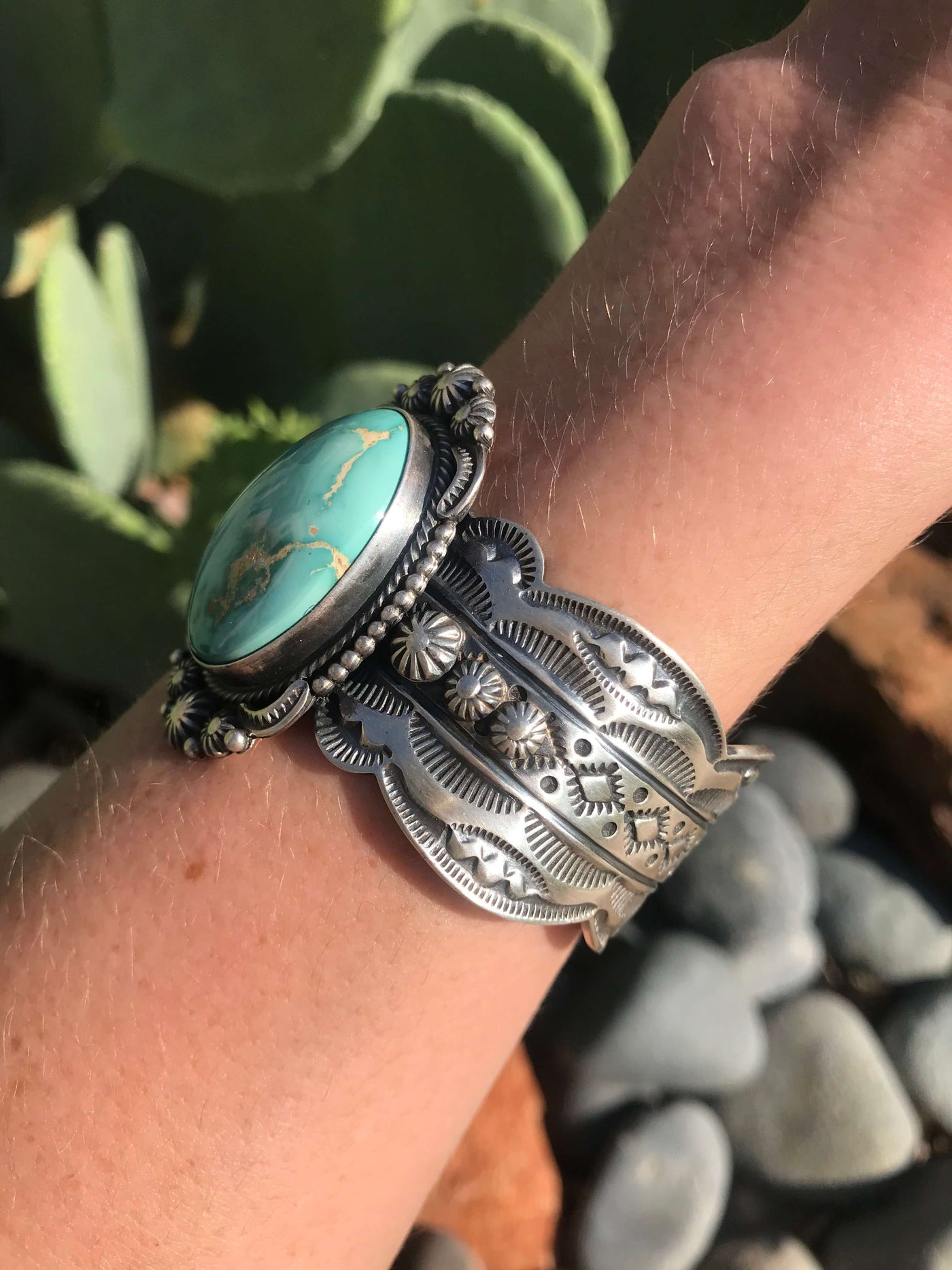 The Laurel Royston Cuff-Bracelets & Cuffs-Calli Co., Turquoise and Silver Jewelry, Native American Handmade, Zuni Tribe, Navajo Tribe, Brock Texas