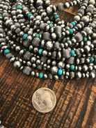 The Pecos Necklace in Blue Turquoise-Necklaces-Calli Co., Turquoise and Silver Jewelry, Native American Handmade, Zuni Tribe, Navajo Tribe, Brock Texas