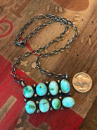 The Karina Turquoise Necklace-Necklaces-Calli Co., Turquoise and Silver Jewelry, Native American Handmade, Zuni Tribe, Navajo Tribe, Brock Texas