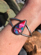 The Dahlia Cuff, 3-Bracelets & Cuffs-Calli Co., Turquoise and Silver Jewelry, Native American Handmade, Zuni Tribe, Navajo Tribe, Brock Texas