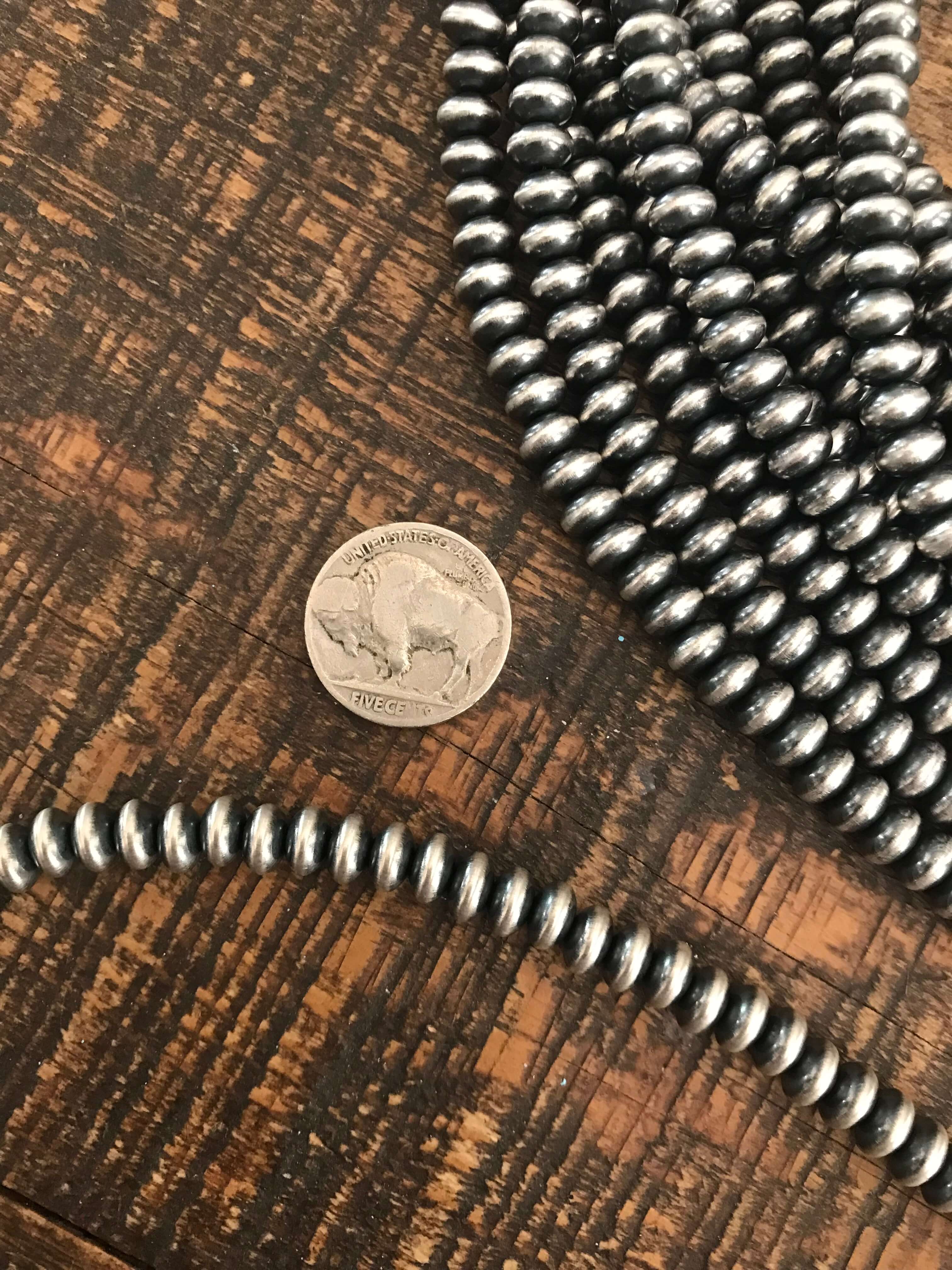The Tucson 7mm Saucer Necklace Calli Co. Silver Fort Worth TX