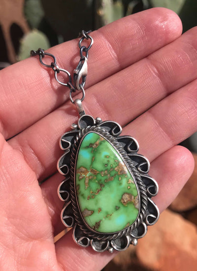 The Monument Valley Necklace, 2-Necklaces-Calli Co., Turquoise and Silver Jewelry, Native American Handmade, Zuni Tribe, Navajo Tribe, Brock Texas