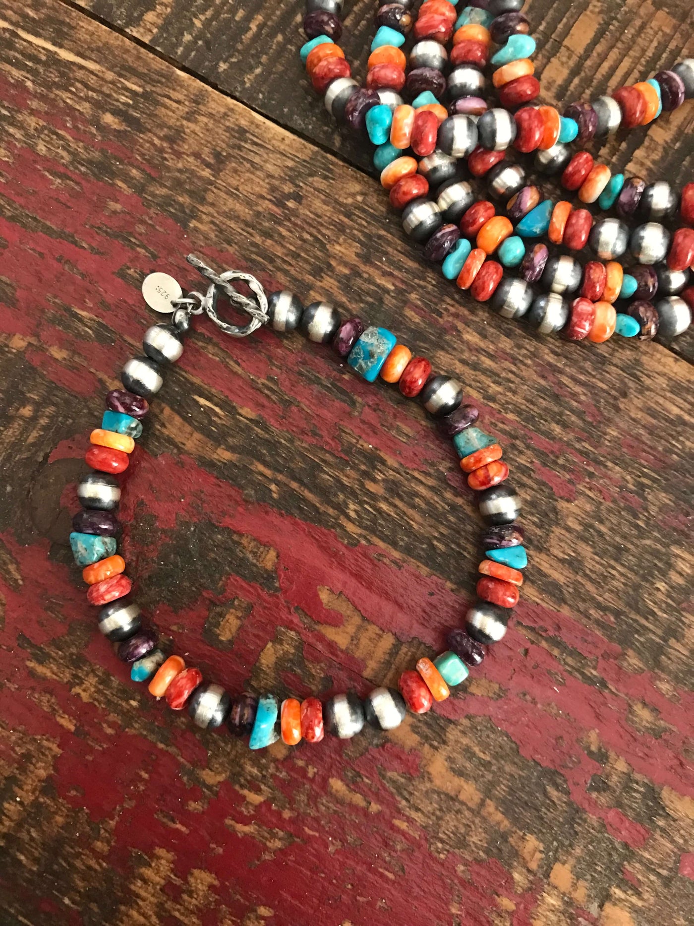 The Tehama Turquoise and Spiny Bracelet-Bracelets & Cuffs-Calli Co., Turquoise and Silver Jewelry, Native American Handmade, Zuni Tribe, Navajo Tribe, Brock Texas