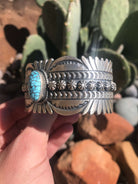 The Warrawee Turquoise Cuff-Bracelets & Cuffs-Calli Co., Turquoise and Silver Jewelry, Native American Handmade, Zuni Tribe, Navajo Tribe, Brock Texas