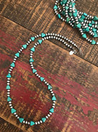 The Siskiyou Necklace-Necklaces-Calli Co., Turquoise and Silver Jewelry, Native American Handmade, Zuni Tribe, Navajo Tribe, Brock Texas