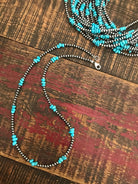 The Culbertson Necklace, 18"-Necklaces-Calli Co., Turquoise and Silver Jewelry, Native American Handmade, Zuni Tribe, Navajo Tribe, Brock Texas