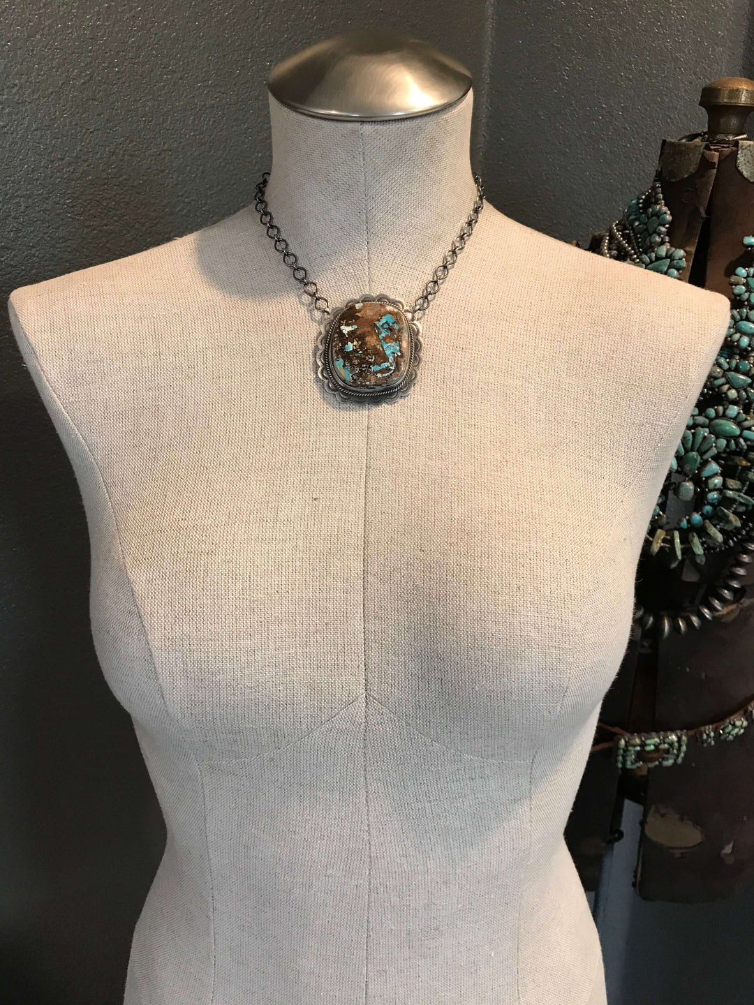 The Red Mesa Necklace, 3-Necklaces-Calli Co., Turquoise and Silver Jewelry, Native American Handmade, Zuni Tribe, Navajo Tribe, Brock Texas