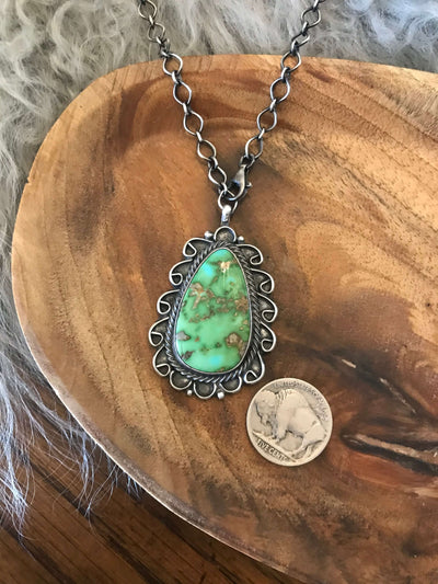 The Monument Valley Necklace, 2-Necklaces-Calli Co., Turquoise and Silver Jewelry, Native American Handmade, Zuni Tribe, Navajo Tribe, Brock Texas