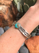 The Pimaco Cuff, 2-Bracelets & Cuffs-Calli Co., Turquoise and Silver Jewelry, Native American Handmade, Zuni Tribe, Navajo Tribe, Brock Texas