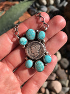 The Aggie Mercury Dime Necklace, 2-Necklaces-Calli Co., Turquoise and Silver Jewelry, Native American Handmade, Zuni Tribe, Navajo Tribe, Brock Texas