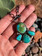 The Jenner Turquoise Necklace, 2-Necklaces-Calli Co., Turquoise and Silver Jewelry, Native American Handmade, Zuni Tribe, Navajo Tribe, Brock Texas