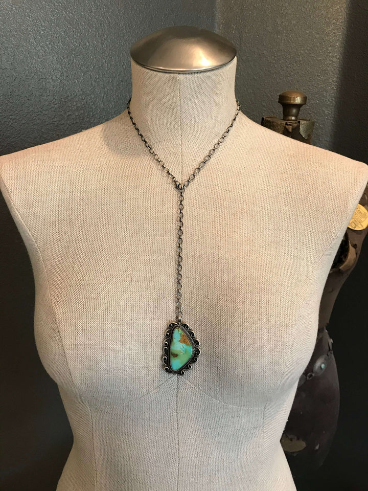 The Monument Valley Necklace, 7-Necklaces-Calli Co., Turquoise and Silver Jewelry, Native American Handmade, Zuni Tribe, Navajo Tribe, Brock Texas