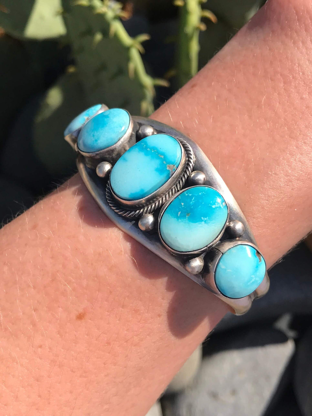 The Cococino Turquoise Cuff-Bracelets & Cuffs-Calli Co., Turquoise and Silver Jewelry, Native American Handmade, Zuni Tribe, Navajo Tribe, Brock Texas