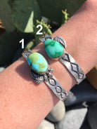 The Mackey Turquoise Cuffs-Bracelets & Cuffs-Calli Co., Turquoise and Silver Jewelry, Native American Handmade, Zuni Tribe, Navajo Tribe, Brock Texas