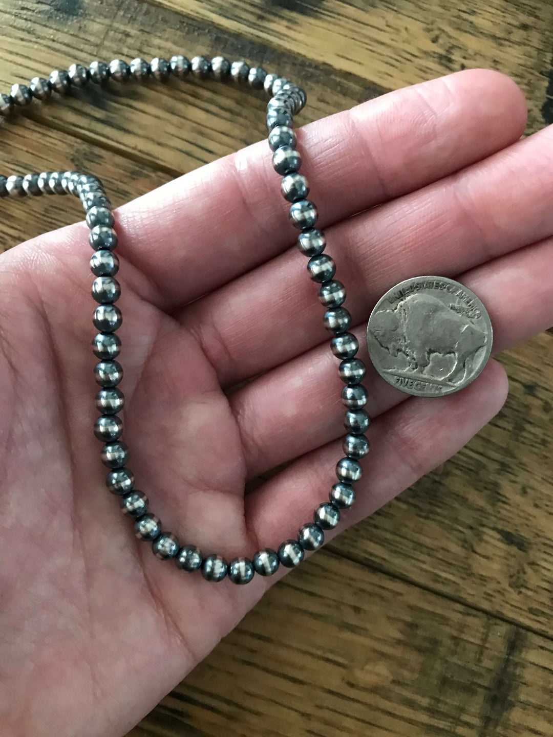 KALIFANO | Navajo Pearl USA Native Made 925 Sterling Silver Necklace
