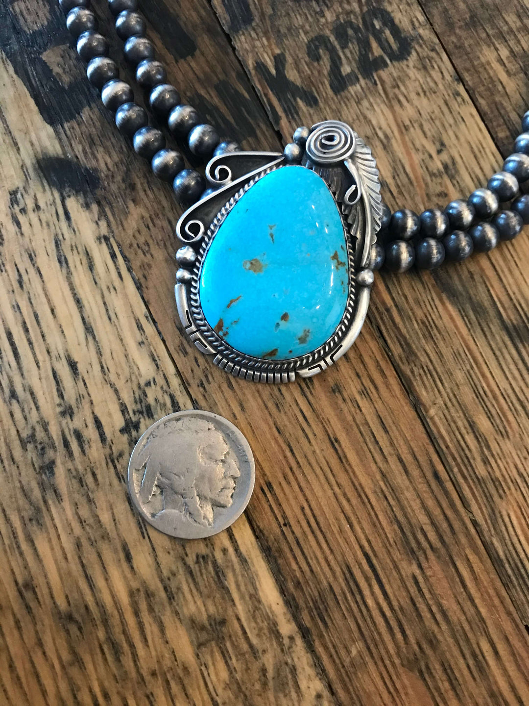 The Sugartree Turquoise Necklace-Necklaces-Calli Co., Turquoise and Silver Jewelry, Native American Handmade, Zuni Tribe, Navajo Tribe, Brock Texas