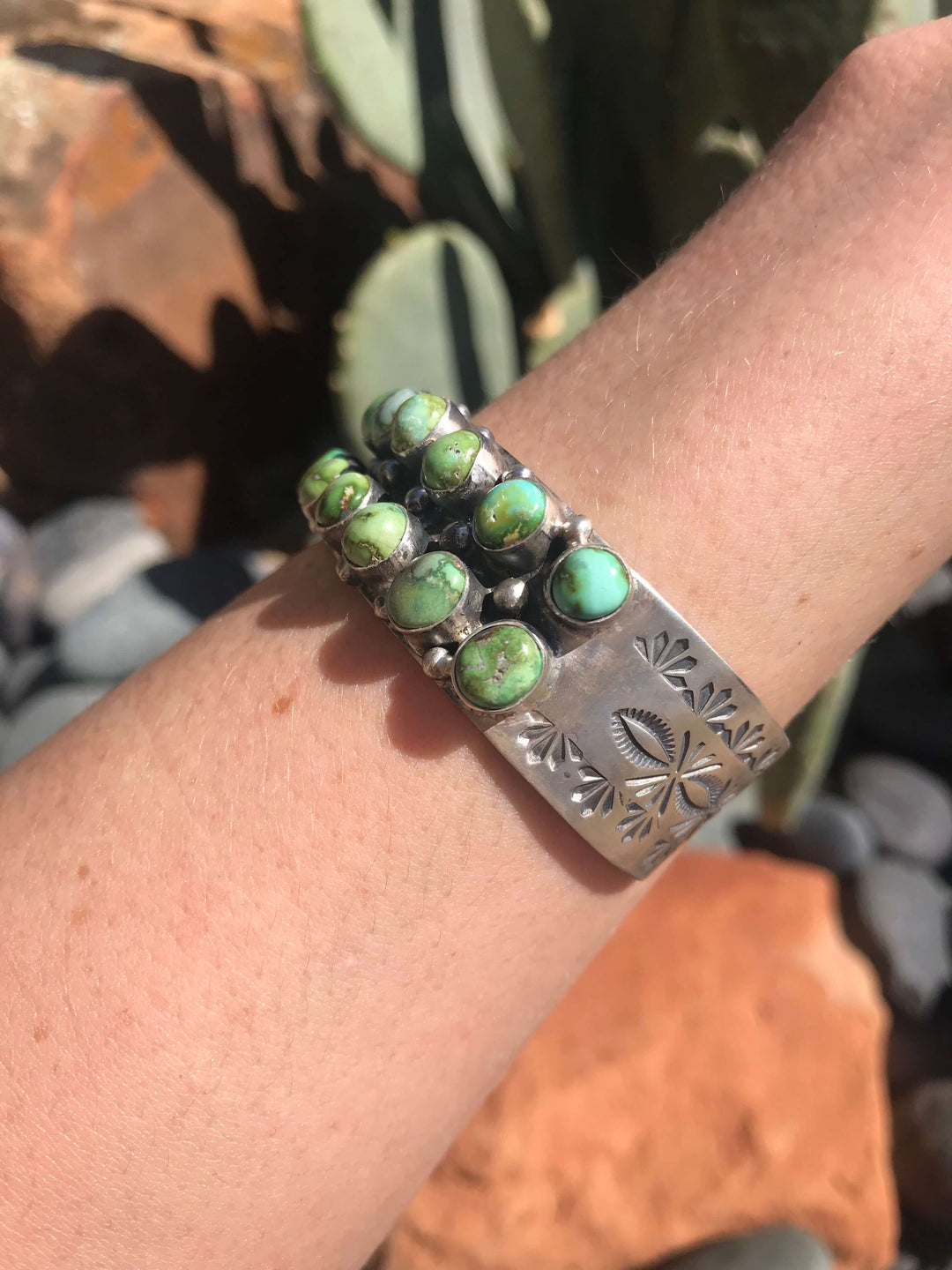 The Marana Cuff-Bracelets & Cuffs-Calli Co., Turquoise and Silver Jewelry, Native American Handmade, Zuni Tribe, Navajo Tribe, Brock Texas