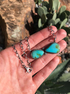 The Isles Turquoise Necklace, 4-Necklaces-Calli Co., Turquoise and Silver Jewelry, Native American Handmade, Zuni Tribe, Navajo Tribe, Brock Texas